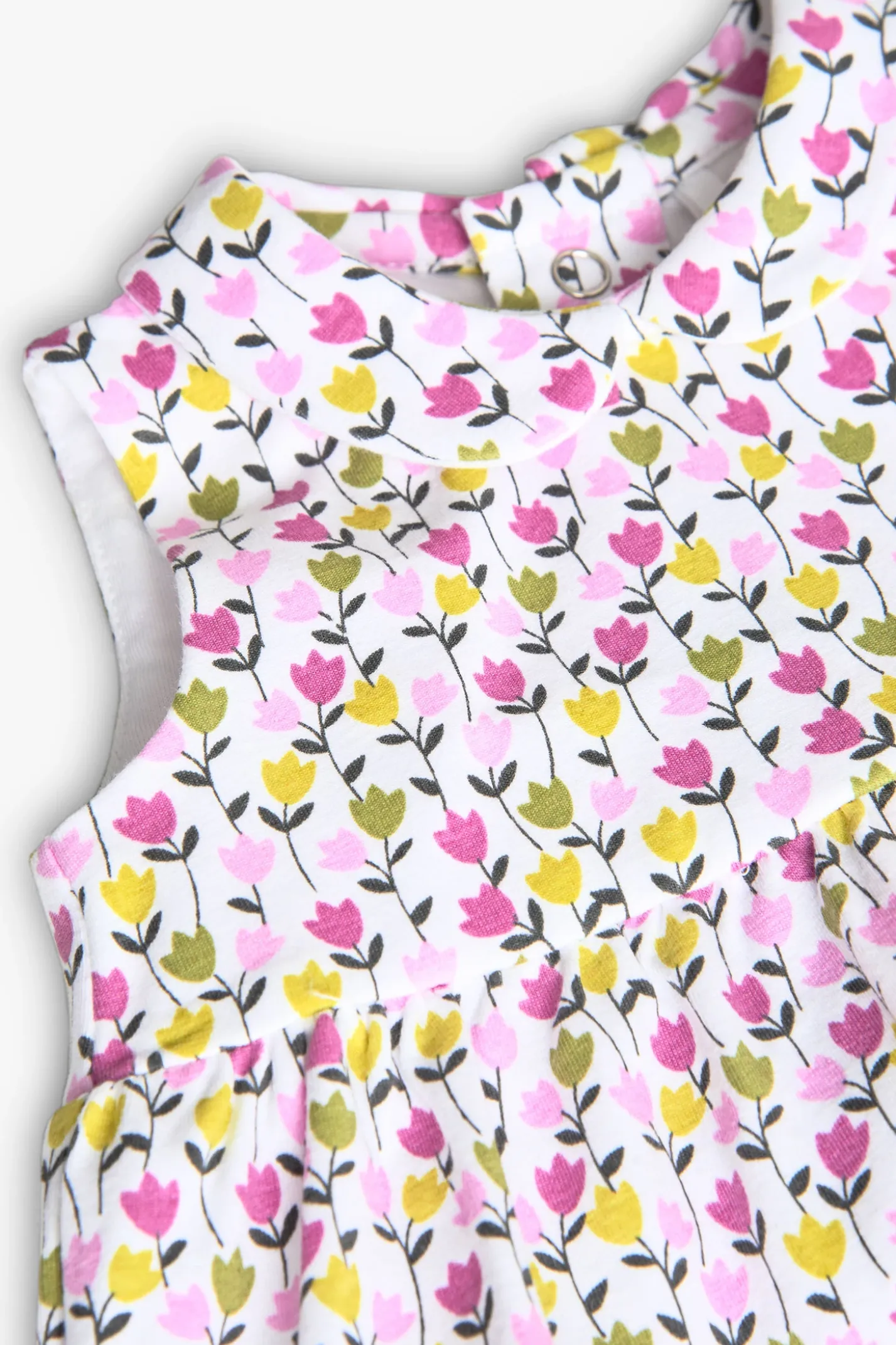 Vestitino in maglia per bambina con stampa floreale