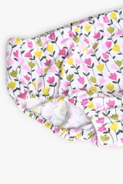 Vestitino in maglia per bambina con stampa floreale