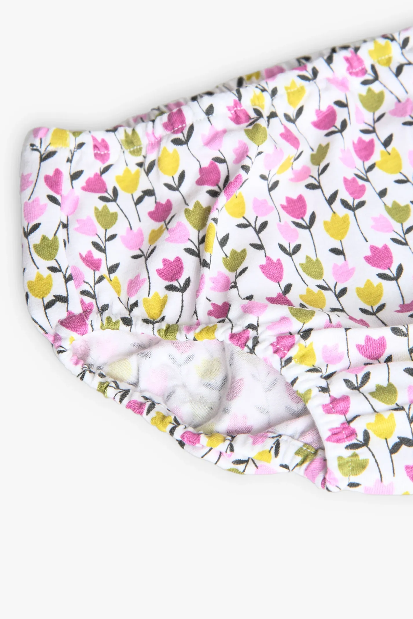 Vestitino in maglia per bambina con stampa floreale