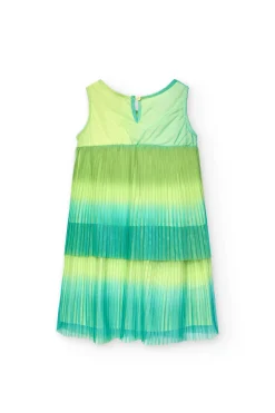Vestito di tulle per bambina di colore verde