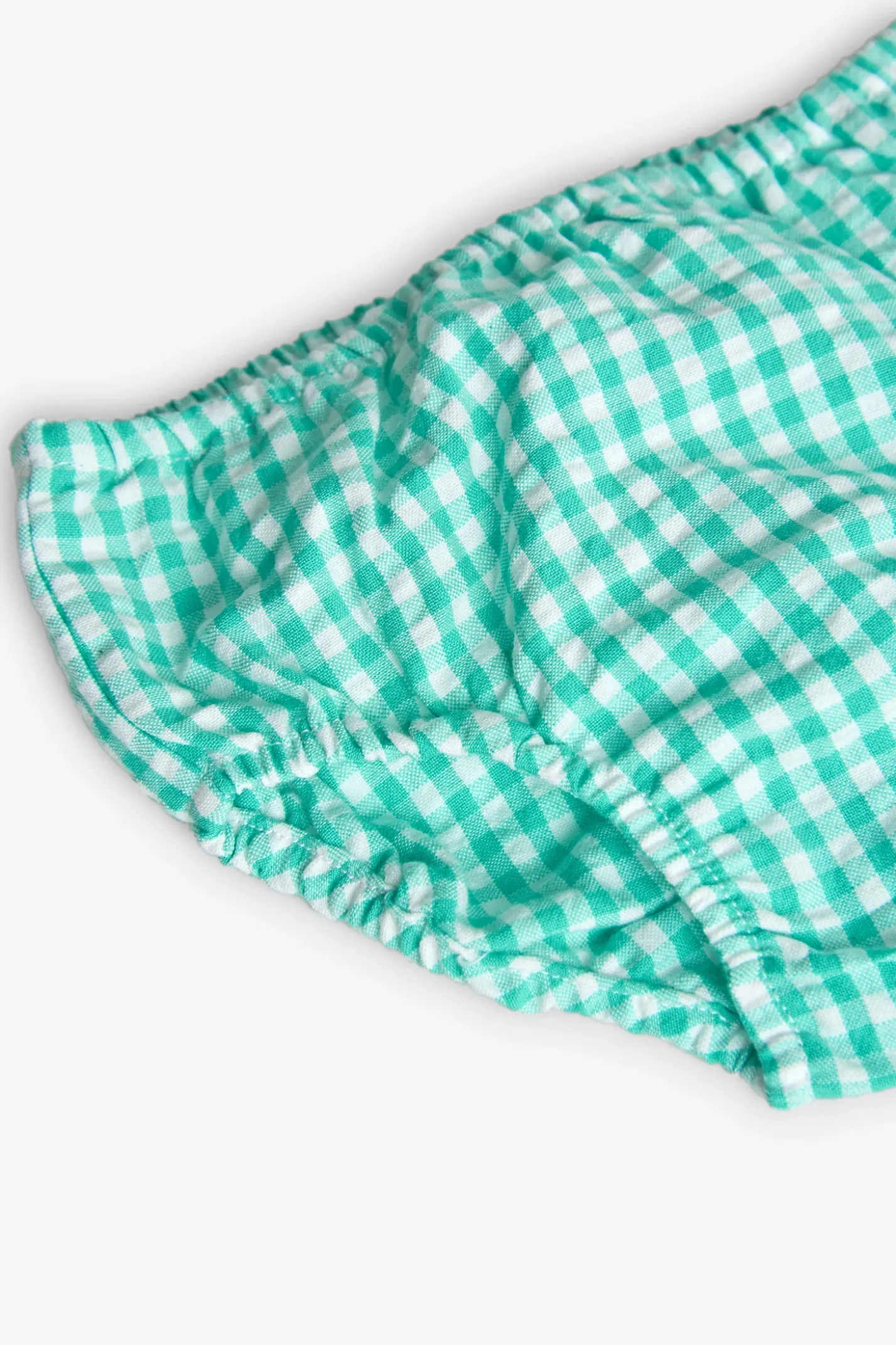 Vestito in popeline per bambina con design a quadri multicolore
